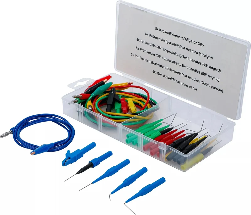 BGS 74500 Satz Messkabel und Prüfspitzen 30 teilig