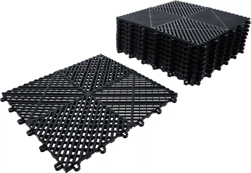 BGS 74546 Satz Kunststoff Fliesen Klick-System 400x 400x18mm 10 teilig