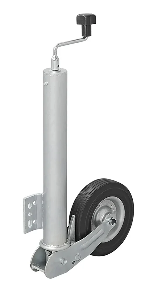ProPlus 341505 Stützrad 60mm Stahlfelge mit Vollgummireifen 200x60mm klappbar