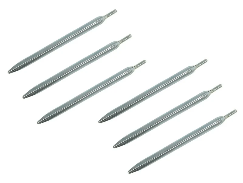 ProPlus 364636S Zelthering 30cm Metall mit Haken 6 Stück Zelt Zubehör
