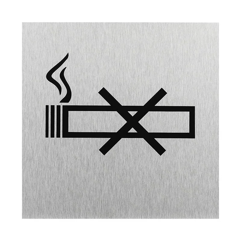 ProPlus SF_972131 Aluminium Türschild "Bild Rauchen verboten" 120x120mm Tür Schild