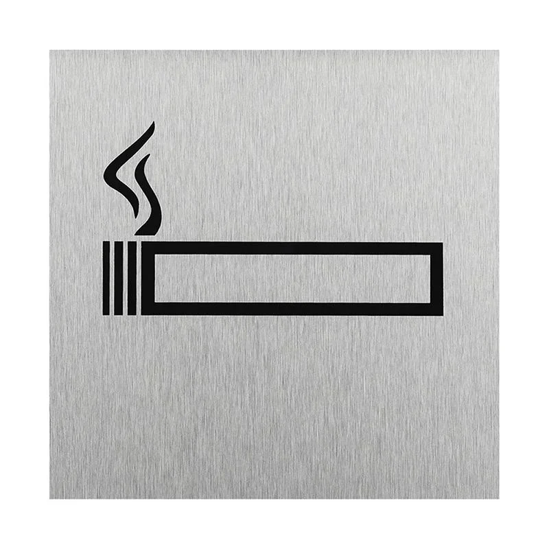 ProPlus SF_972130 Aluminium Türschild "Bild Rauchen erlaubt" 120x120mm Tür Schild