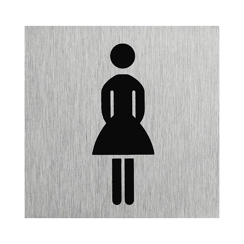 ProPlus SF_972096 Aluminium Türschild "Bild Frau" 60x60mm Tür Schild