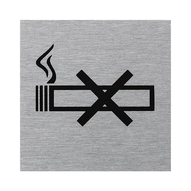 ProPlus SF_972095 Aluminium Türschild "Bild Nicht Rauchen" 60x60mm Tür Schild