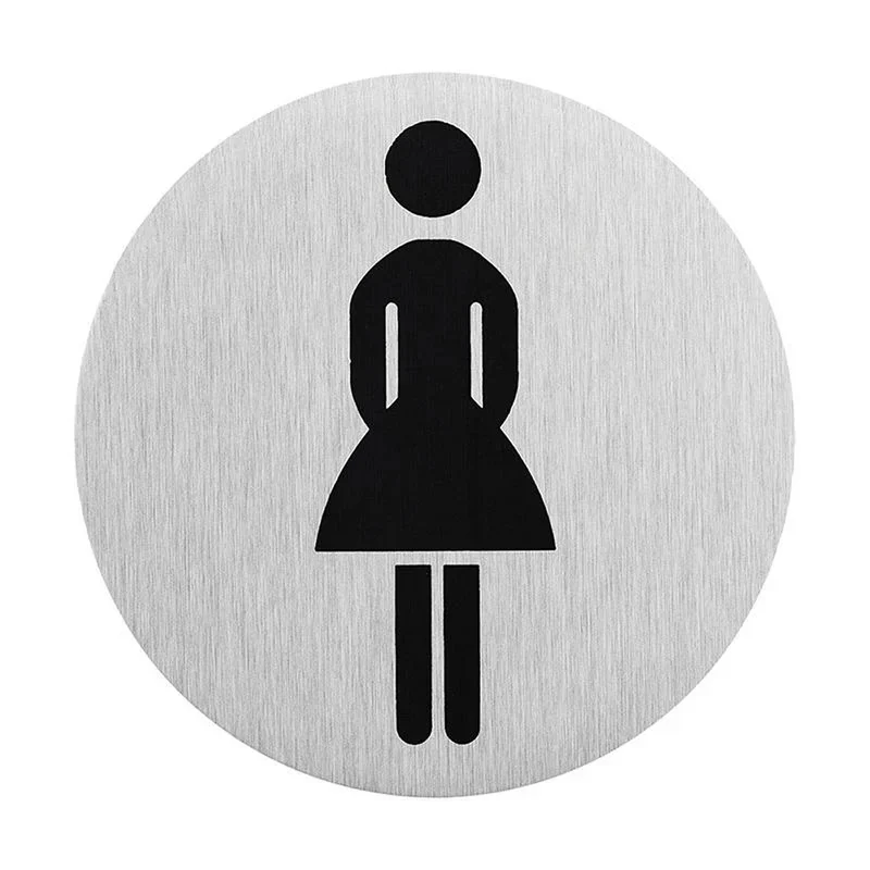 ProPlus SF_972090 Aluminium Türschild "Bild Frau" Ø75mm Tür Schild