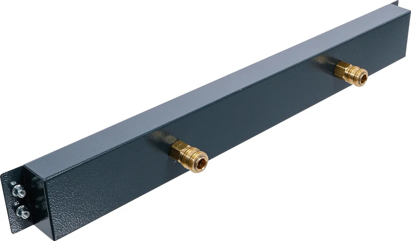 BGS DIY 80191 Druckluft Anschlussleiste 2-fach für Schrankwand System