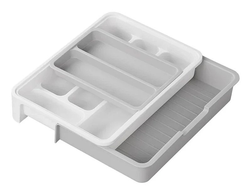 ProPlus 761470V04 Besteckkasten ausziehbar 23,5/40 x 31,5 x 6cm Camping