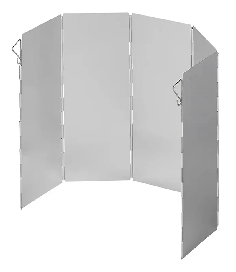 ProPlus 370340 Koch Windschutz faltbar Aluminium 49 x 26cm 5 teilig Camping Kochen