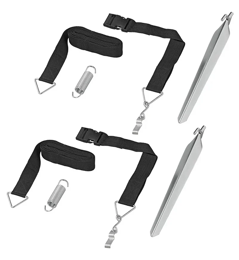 ProPlus 361714 Sturm Abspannset Abspannband 2 x 3,0 Meter mit Schnellverschluss