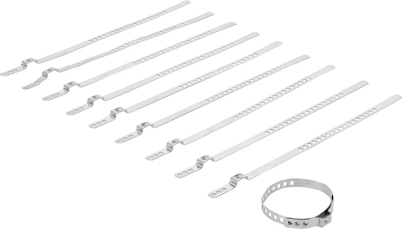 BGS 70327 Satz Achsmanschetten Schellen 7mm Spannbereich Ø20-50mm 10 teilig