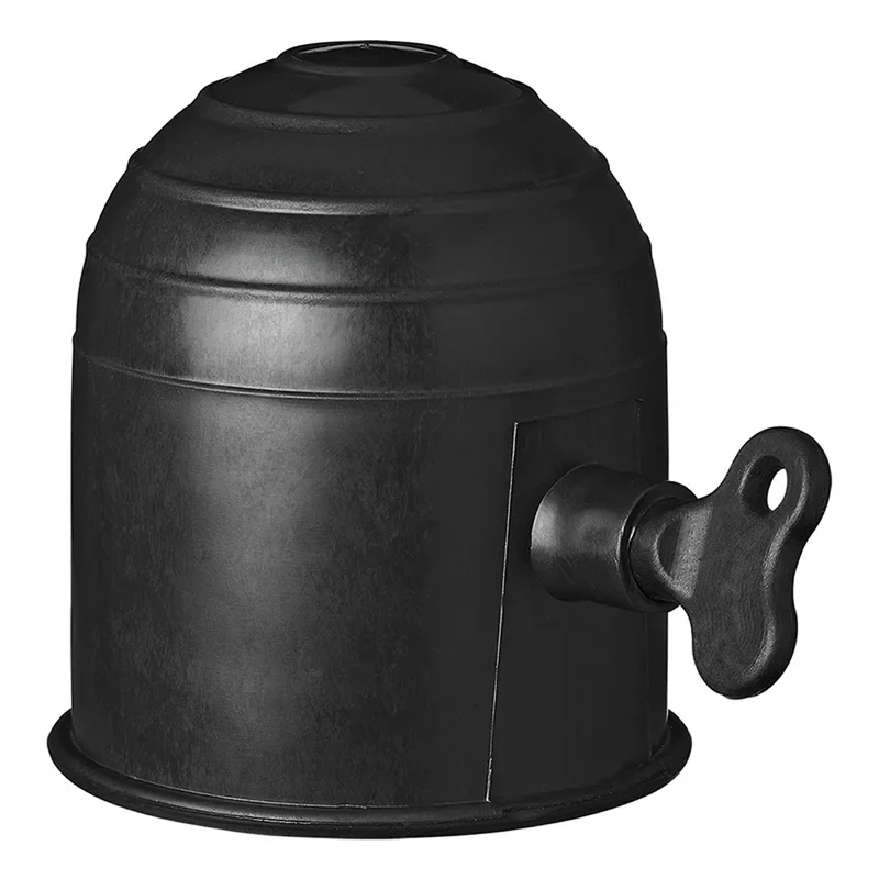 ProPlus 344162 Abdeckkappe für Anhängerkupplung schwarz mit Schloss