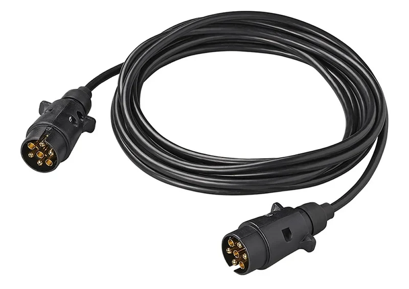 ProPlus 343540V02 Verlängerungskabel Anhänger 5 Meter aus PVC 2 Stecker 7 polig