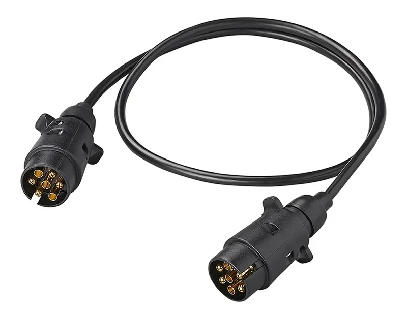 ProPlus 343540 Verlängerungskabel Anhänger 1 Meter aus PVC 2 Stecker 7 polig