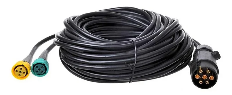 ProPlus 343089L Kabelsatz 9 Meter mit Stecker 7 polig 2 Steckverbinder 5 polig