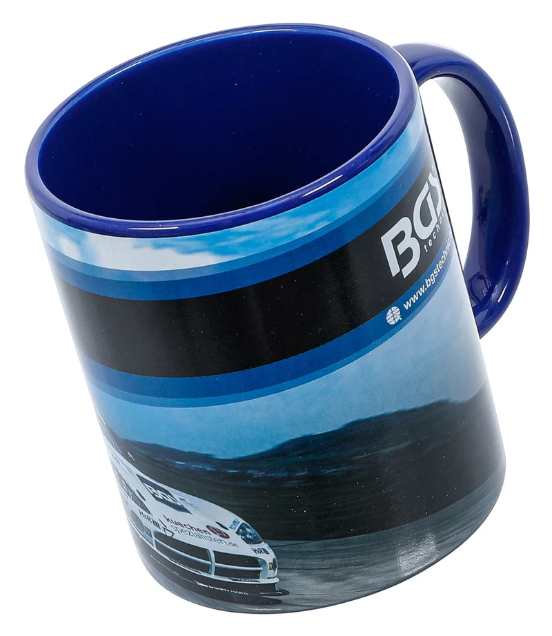 BGS 73355 Kaffeetasse blau mit BGS Logo