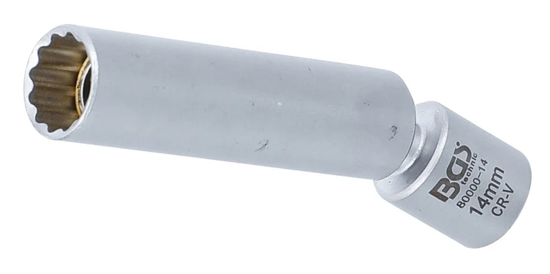 BGS 80000-14 Glühkerzen Zündkerzen Gelenkeinsatz SW 14mm Antrieb Innenvierkant 10mm (3/8")
