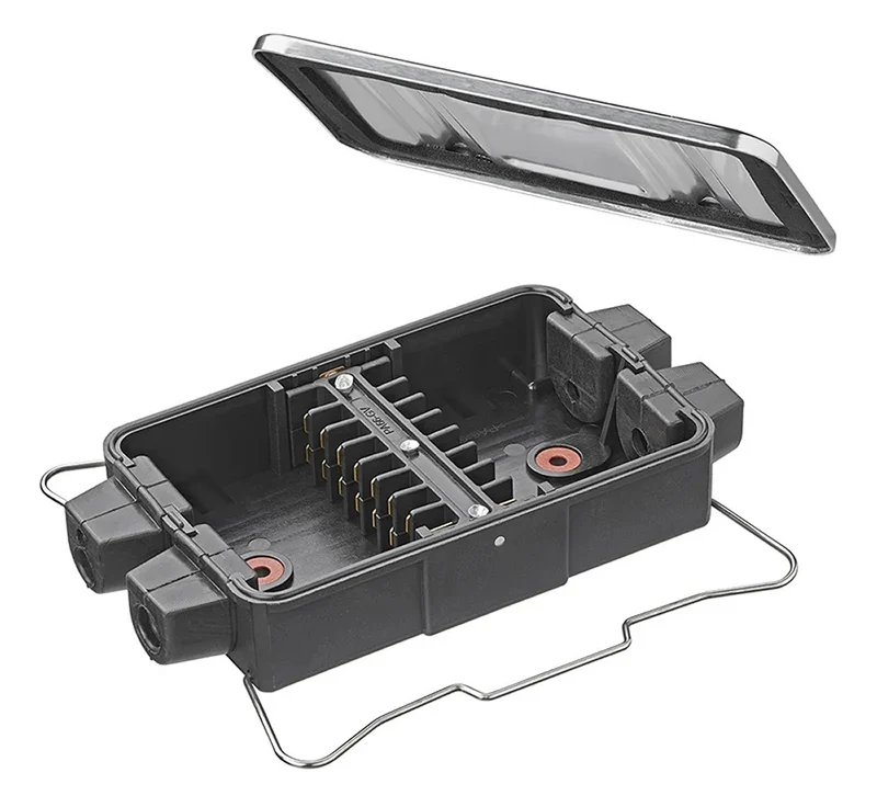 ProPlus 343099V02 Verteilerdose Kunststoff 8 polig Aluminium Deckel