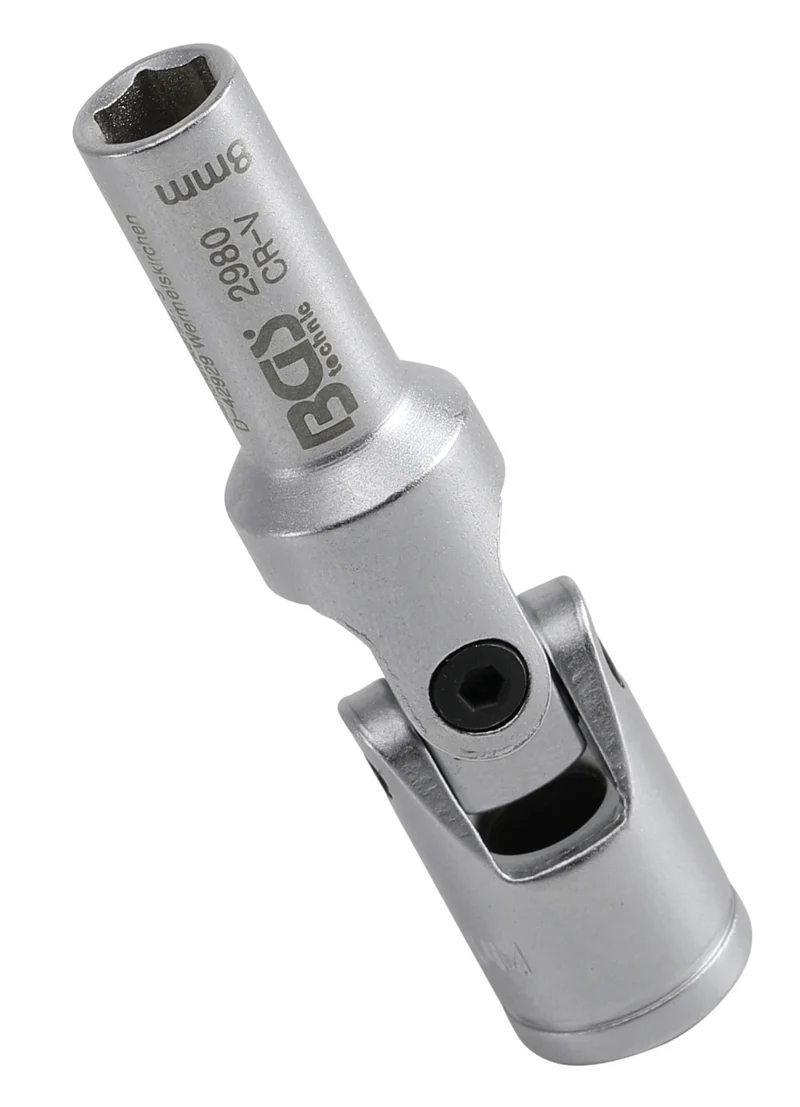 BGS 2980 Glühkerzen Gelenkeinsatz Sechskant SW 8mm Antrieb 10mm (3/8")