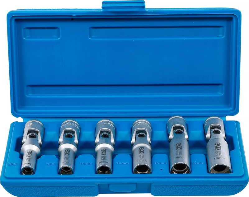 BGS 2990 Satz Universal Glühkerzen Gelenkschlüssel Sechskant SW 8 - 16mm Antrieb 10mm (3/8")