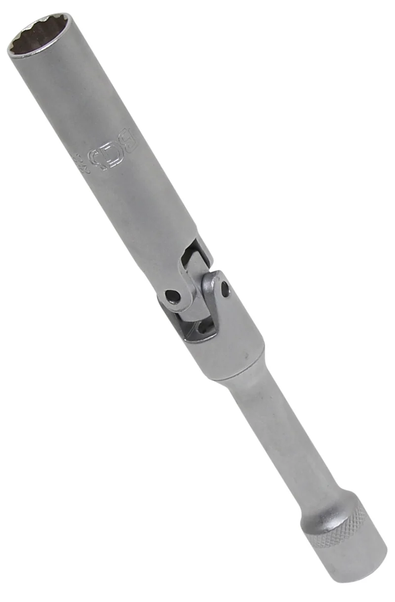 BGS 2987 Zündkerzen Gelenkeinsatz Zwölfkant SW 14mm extra lang Antrieb 10mm (3/8")