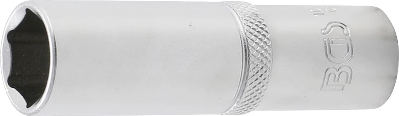 BGS 10556 Nuss / Stecknuss / Steckschlüsseleinsatz lang/tief 16mm Antrieb 12,5mm (1/2") matt
