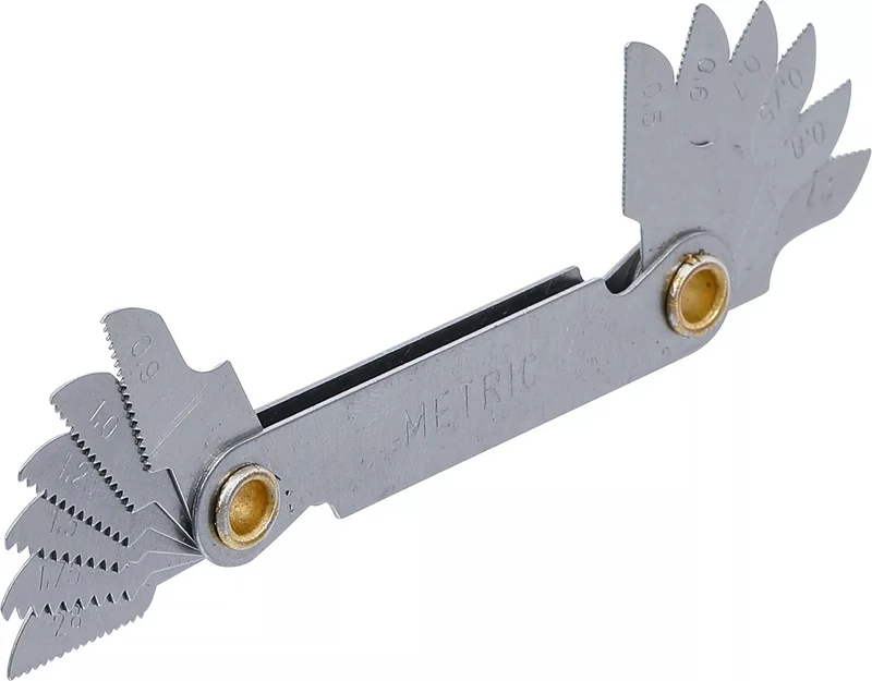 BGS 71039-12 Gewindelehre Gewindeschablone metrisch 12 Blatt Steigung 0.5 - 1.75mm