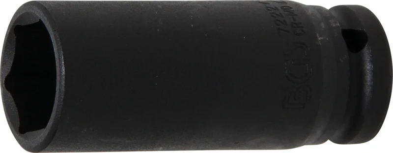 BGS 7222 Impact Nuss 22mm lang/tief Antrieb 12,5mm (1/2") für Schlagschrauber