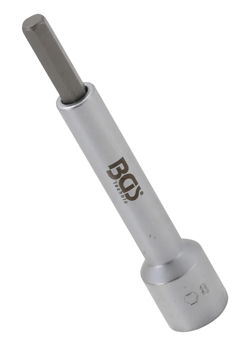 BGS 2087-H8 Bit-Einsatz Antrieb Innenvierkant 12,5mm (1/2") Innensechskant 8mm