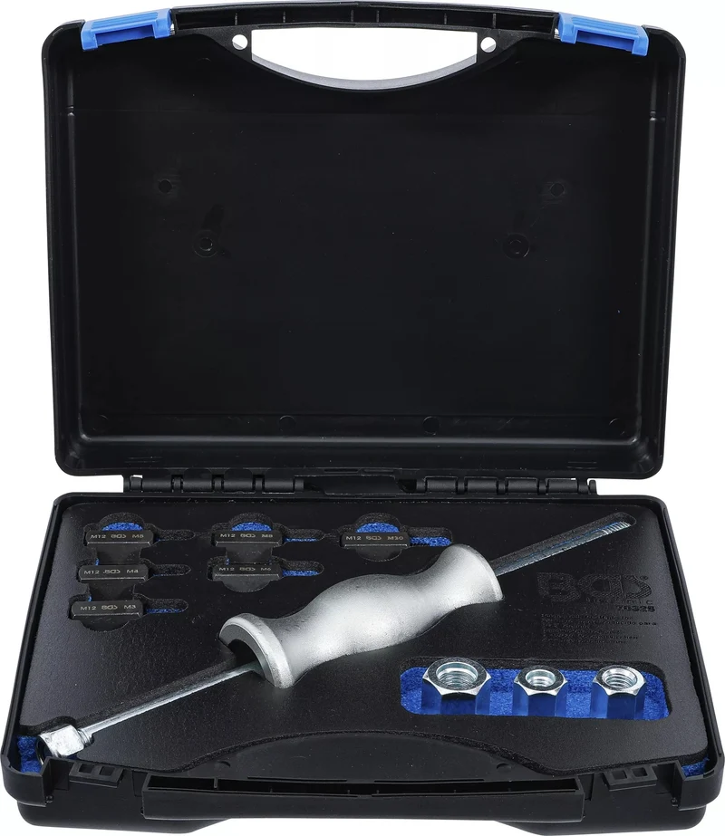 BGS 70325 Satz Gleithammer Abzieher mit Gewinde-Adaptern 12 teilig