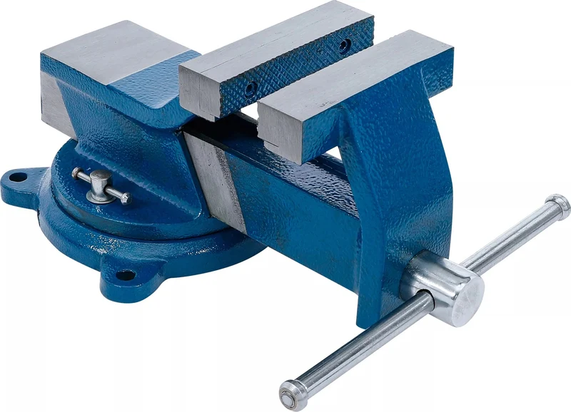BGS 58112 Stahl Schraubstock geschmiedet mit 125mm Spannbacken 360° drehbar