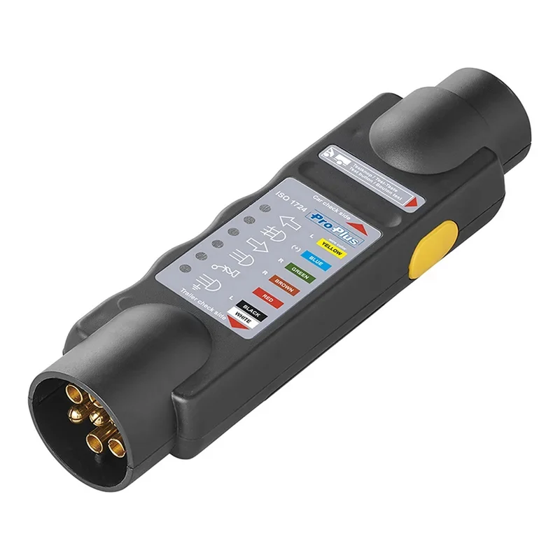 ProPlus 343523V01 Tester Prüfgerät 7polig Beleuchtungstester LED Rückleuchten für Anhänger Steckdose