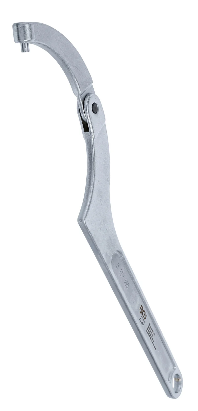 BGS 74231 Gelenk Hakenschlüssel mit Zapfen für Schlüsselweiten von 120 - 180mm