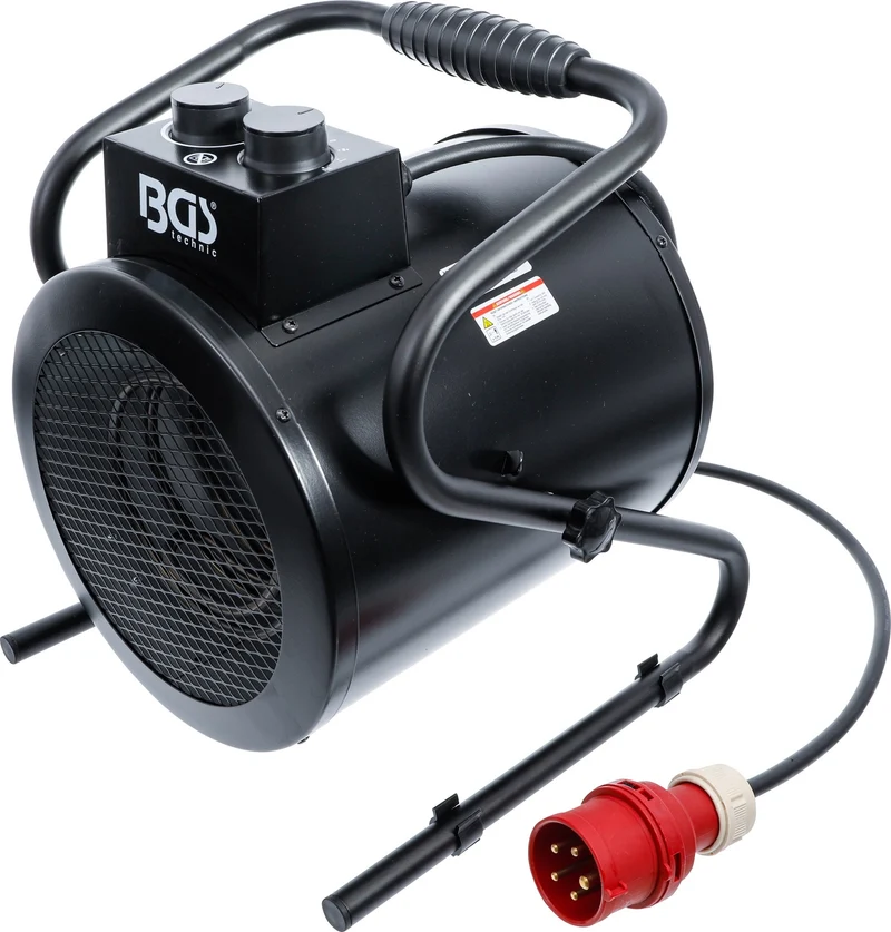 BGS 73372 Heizlüfter elektrisch Heizung 5000 Watt IPX4 2 Heizstufen tragbar
