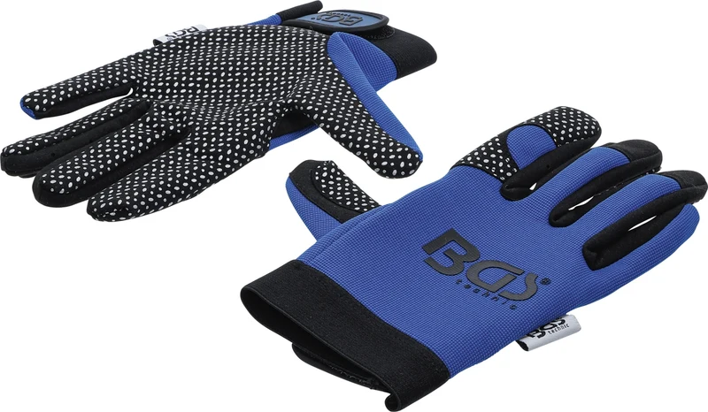 BGS 9949 Paar Arbeitshandschuhe blau / schwarz Größe 8 (M) Universalhandschuhe