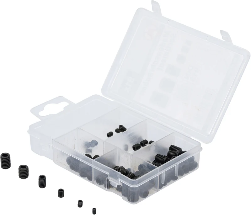 BGS DIY 88156 Sortiment Madenschrauben Gewindestifte 91 teilig