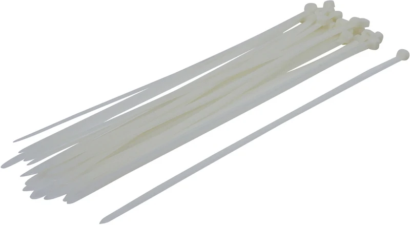 BGS DIY 80774 Sortiment Kabelbinder weiß 8,0 x 400mm 30 teilig