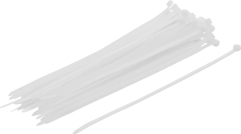 BGS DIY 80770 Sortiment Kabelbinder weiß 4,8 x 250mm 50 teilig