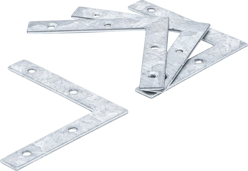 BGS DIY 80921 Satz L-Winkel 75 x 75 x 12mm 4 teilig