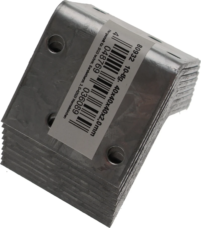 BGS DIY 80932 Winkelverbinder 40 x 40 x 40mm 10 teilig