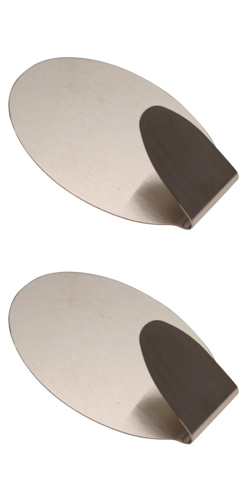 BGS DIY 88232 Edelstahl Klebehaken 45 x 70mm Tragfähigkeit 1,5kg 2 teilig