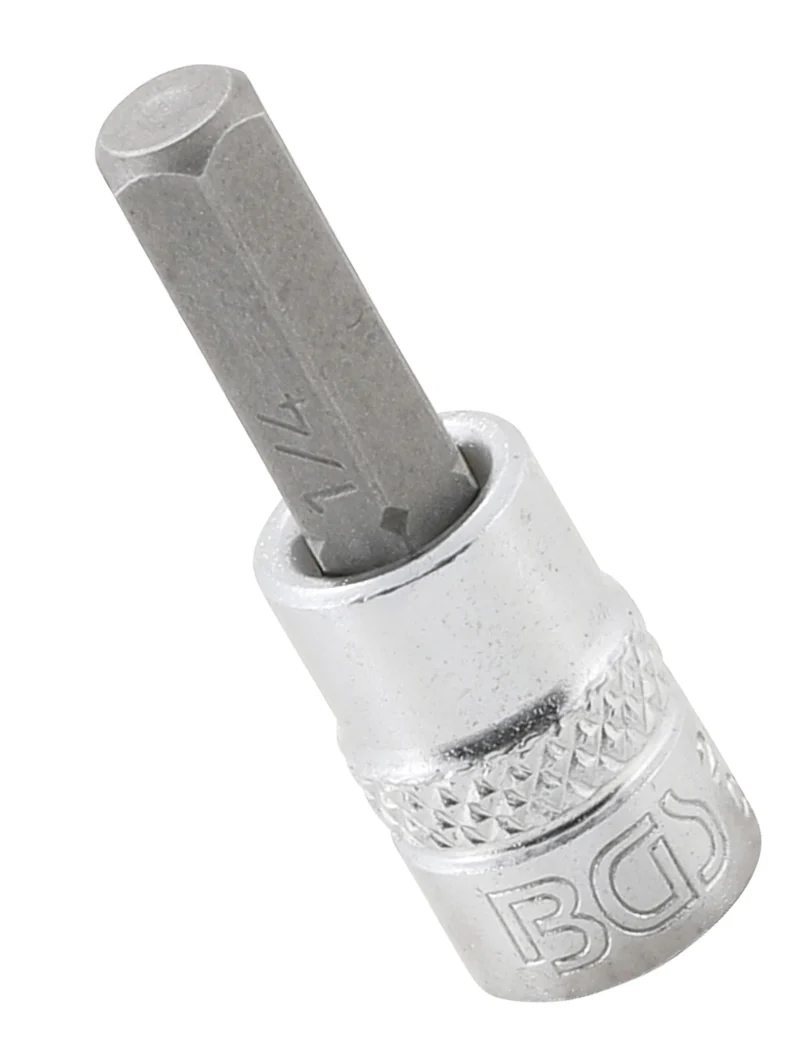 BGS 2745 Biteinsatz Innensechskant HX1/4" Länge 38mm Antrieb 6,3mm (1/4")