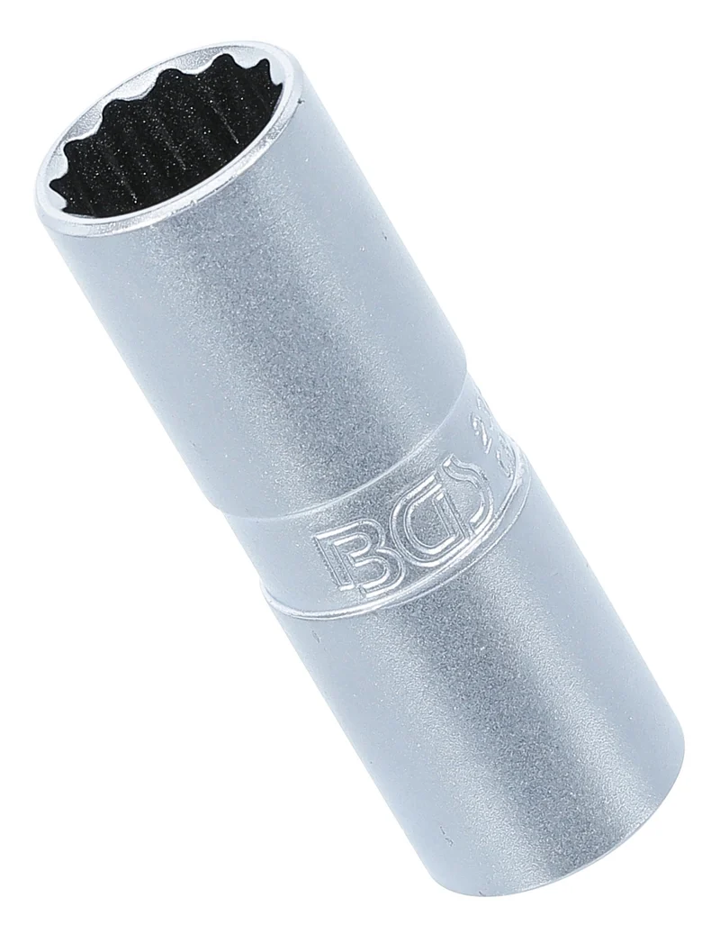 BGS 2385 Zündkerzen Einsatz Zwölfkant mit Haltegummi SW 16mm Antrieb 12,5mm (1/2")