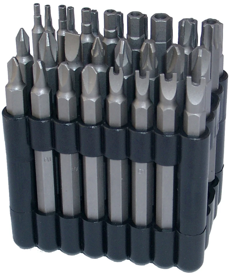 BGS 762 Satz Bits lang für Sicherheitsschrauben Außensechskant 6,3mm (1/4") verschiedene Profile