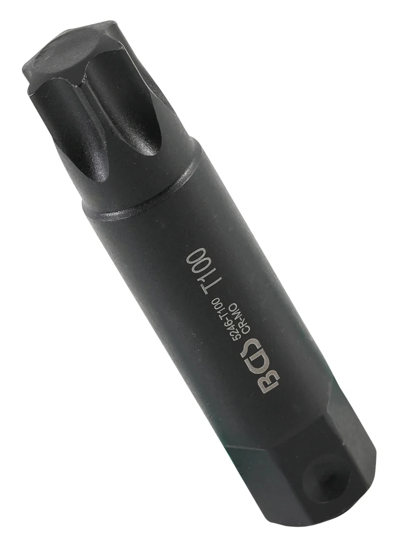 BGS 5246-T100 Bit Nuss Stecknuss T-Profil (für Torx) T100 Länge 100mm Antrieb Außensechskant 22mm