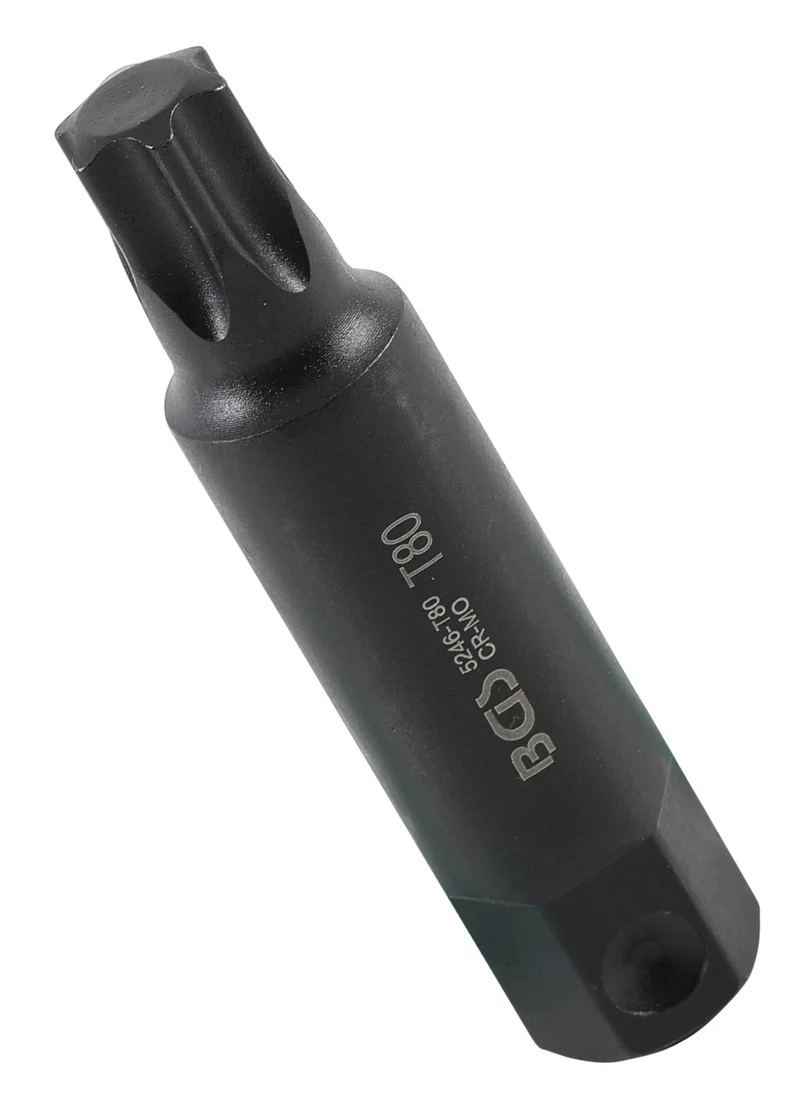 BGS 5246-T80 Bit Nuss Stecknuss T-Profil (für Torx) T80 Länge 100mm Antrieb Außensechskant 22mm