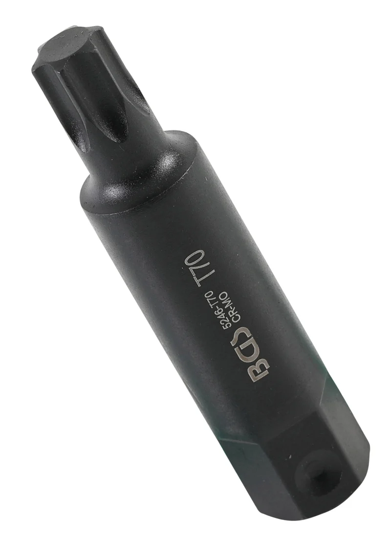 BGS 5246-T70 Bit Nuss Stecknuss T-Profil (für Torx) T70 Länge 100mm Antrieb Außensechskant 22mm