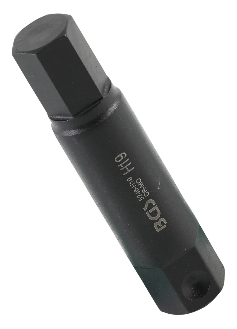 BGS 5246-H19 Bit Nuss Stecknuss Innensechskant 19mm HX19 Länge 100mm Antrieb Außensechskant 22mm