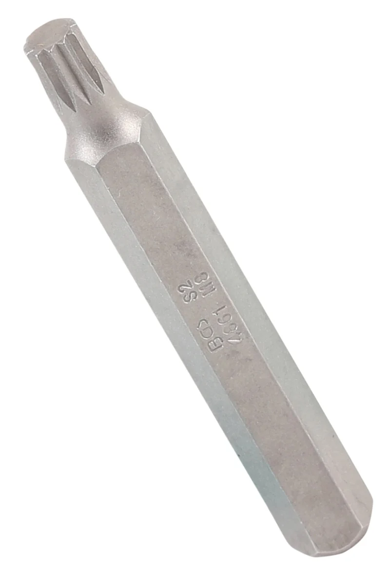 BGS 4861 Bit Nuss Stecknuss Innenvielzahn (für XZN) M8 Länge 75mm Antrieb Außensechskant 10mm (3/8")