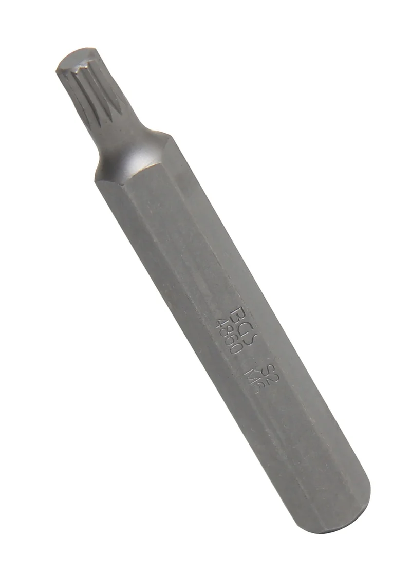 BGS 4860 Bit Nuss Stecknuss Innenvielzahn (für XZN) M6 Länge 75mm Antrieb Außensechskant 10mm (3/8")