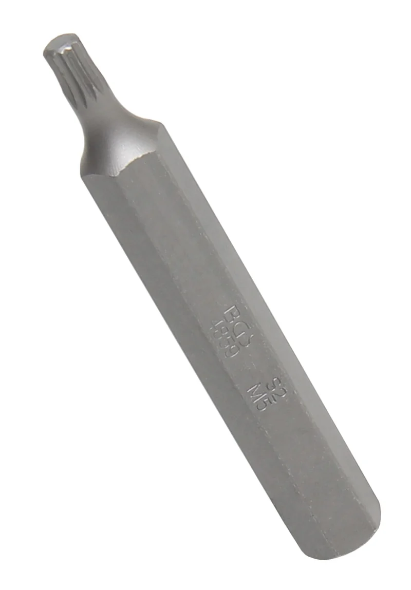 BGS 4859 Bit Nuss Stecknuss Innenvielzahn (für XZN) M5 Länge 75mm Antrieb Außensechskant 10mm (3/8")